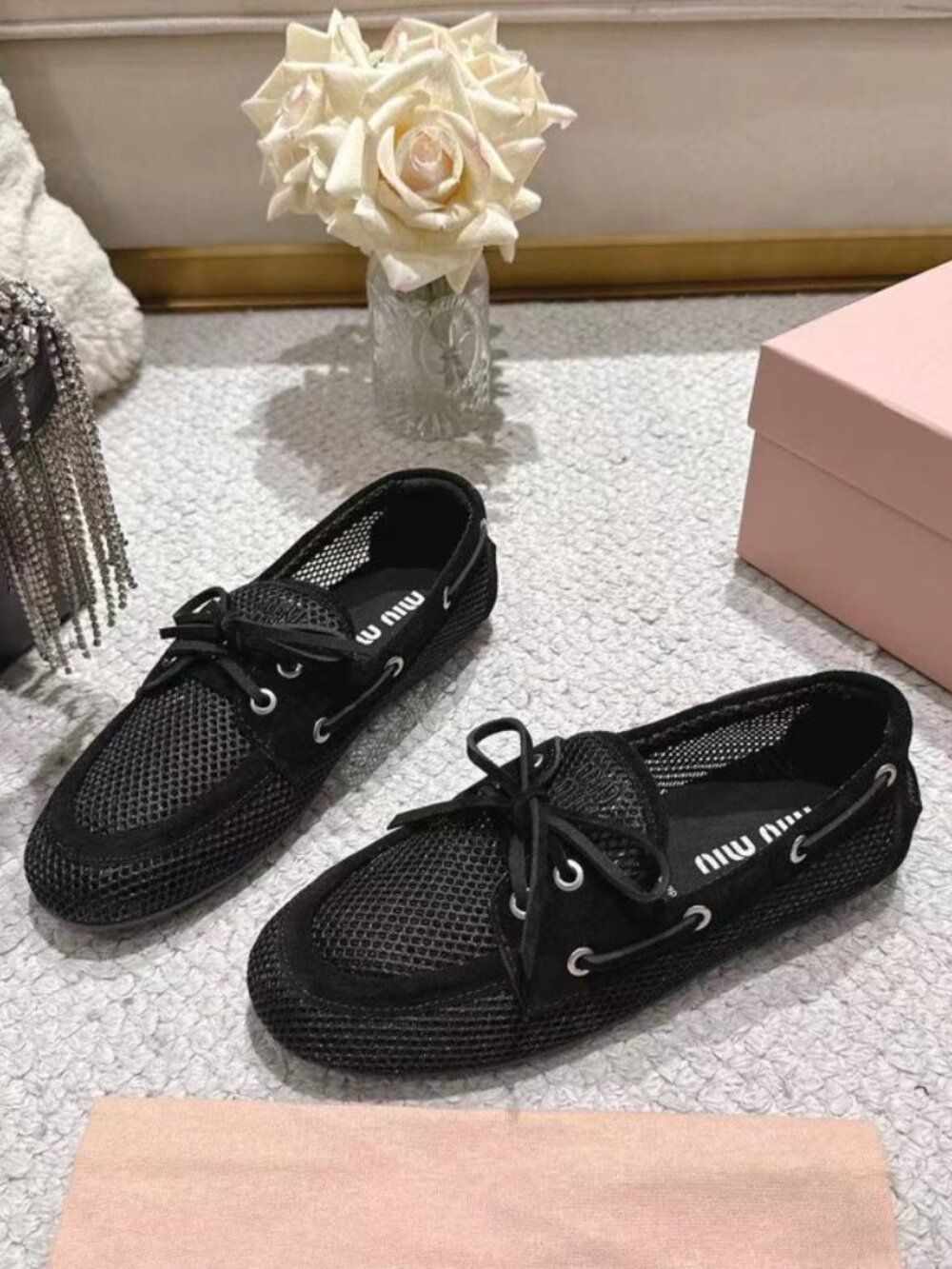 Miu Miu Black Shoes Loafers
